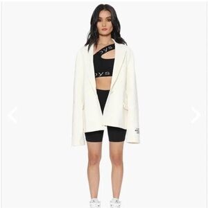 Boys Lie "I Am Not Where You Left Me" blazer in white